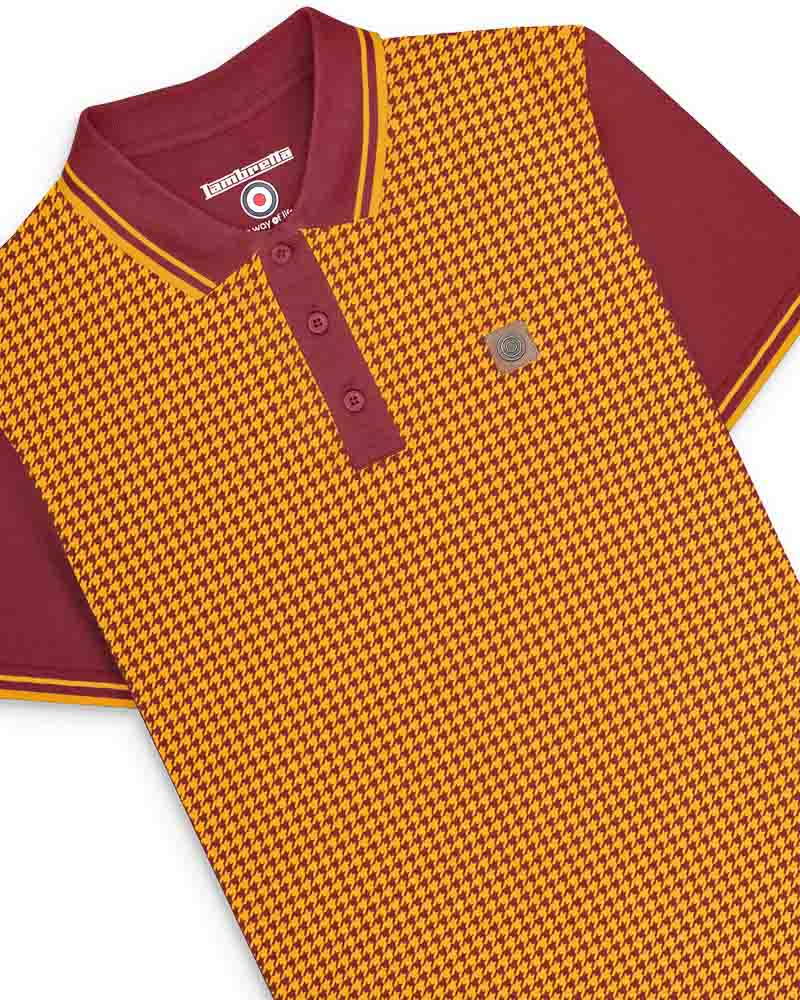 BURGUNDY/GOLD